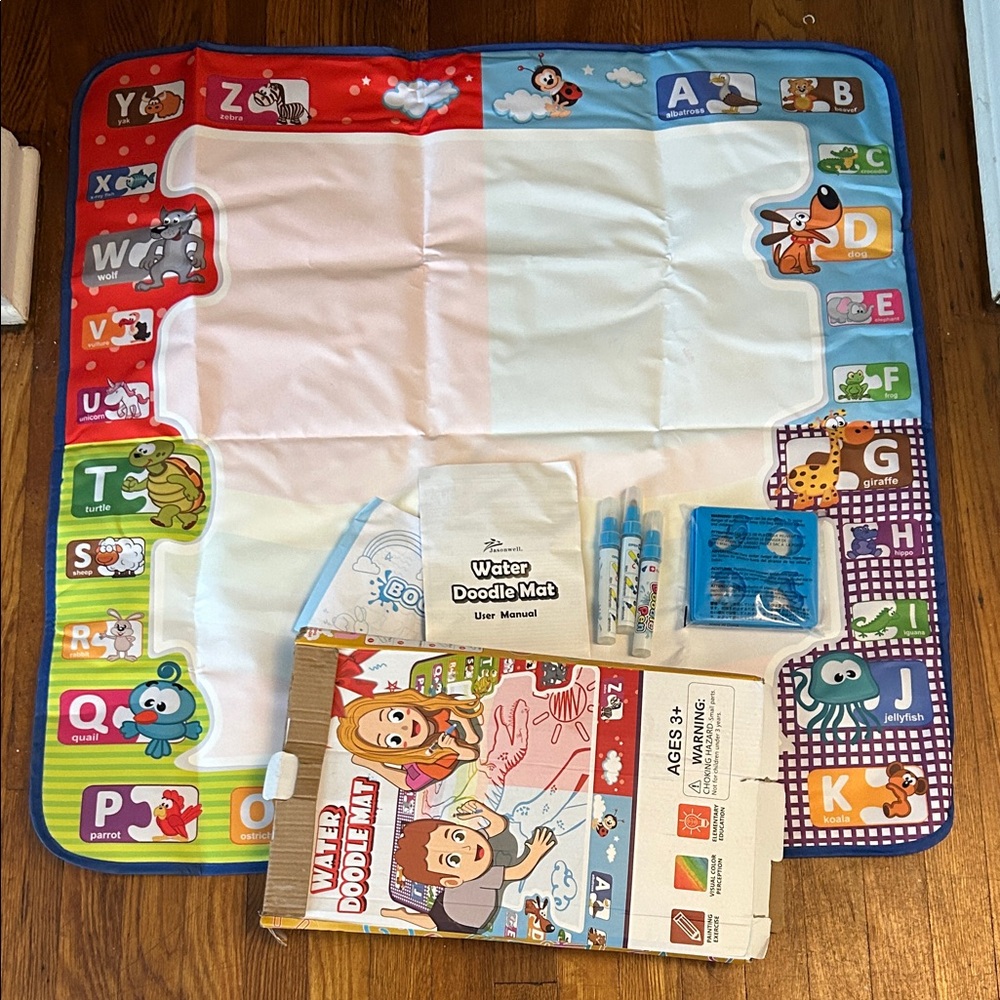 Water Doodle Mat with Alphabet Design